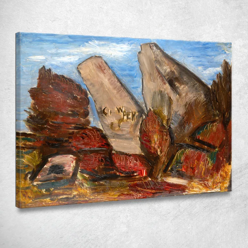Whale'S Jaw Dogtown Common Cape Ann Massachusetts Marsden Hartley tableau impression sur toile