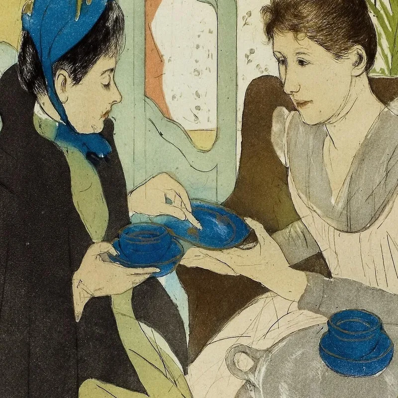 Afternoon Tea Party Mary Cassatt