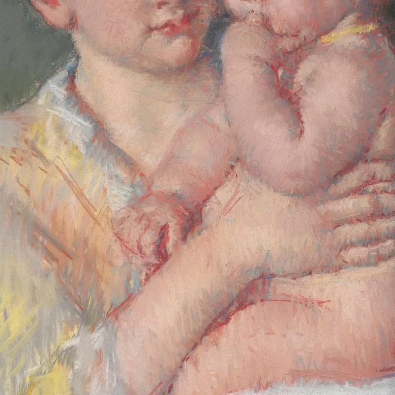 Baby John Con L'Indice In Bocca Mary Cassatt