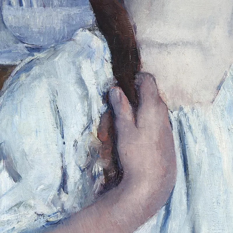 Fille Arrangeant Ses Cheveux Mary Cassatt