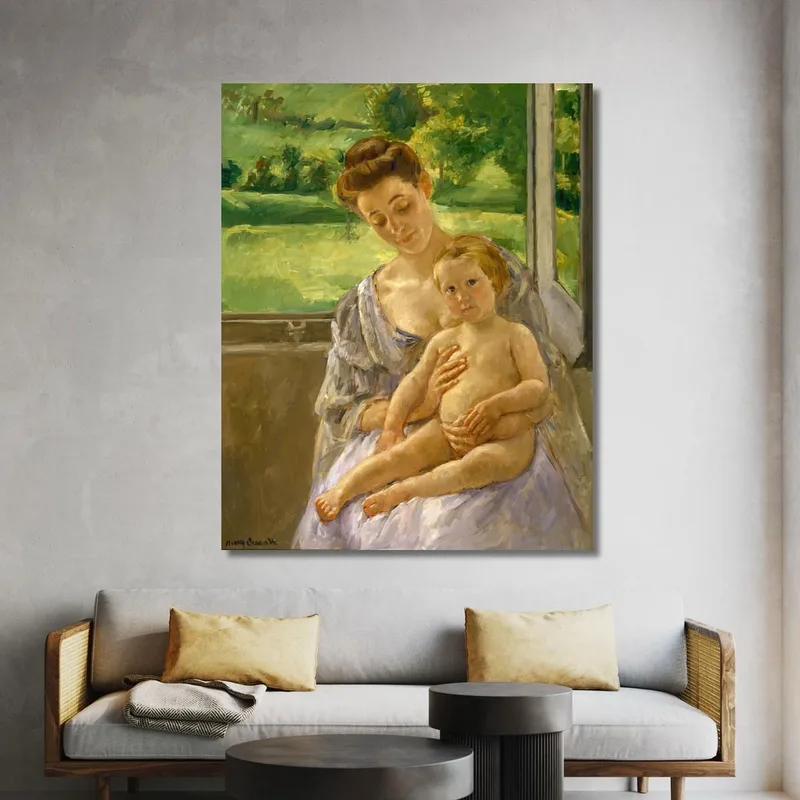 Mère Et Enfant Dans La Véranda Mary Cassatt