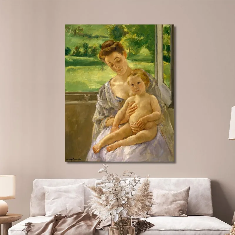 Mère Et Enfant Dans La Véranda Mary Cassatt