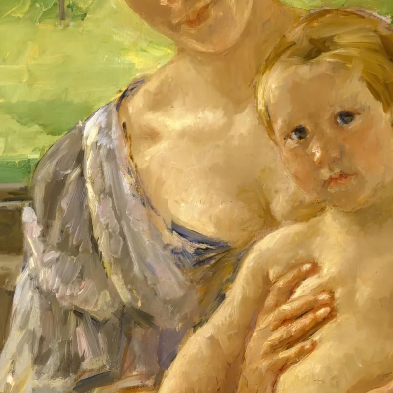 Mère Et Enfant Dans La Véranda Mary Cassatt
