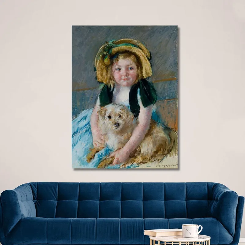 Sara Avec Son Chien Mary Cassatt