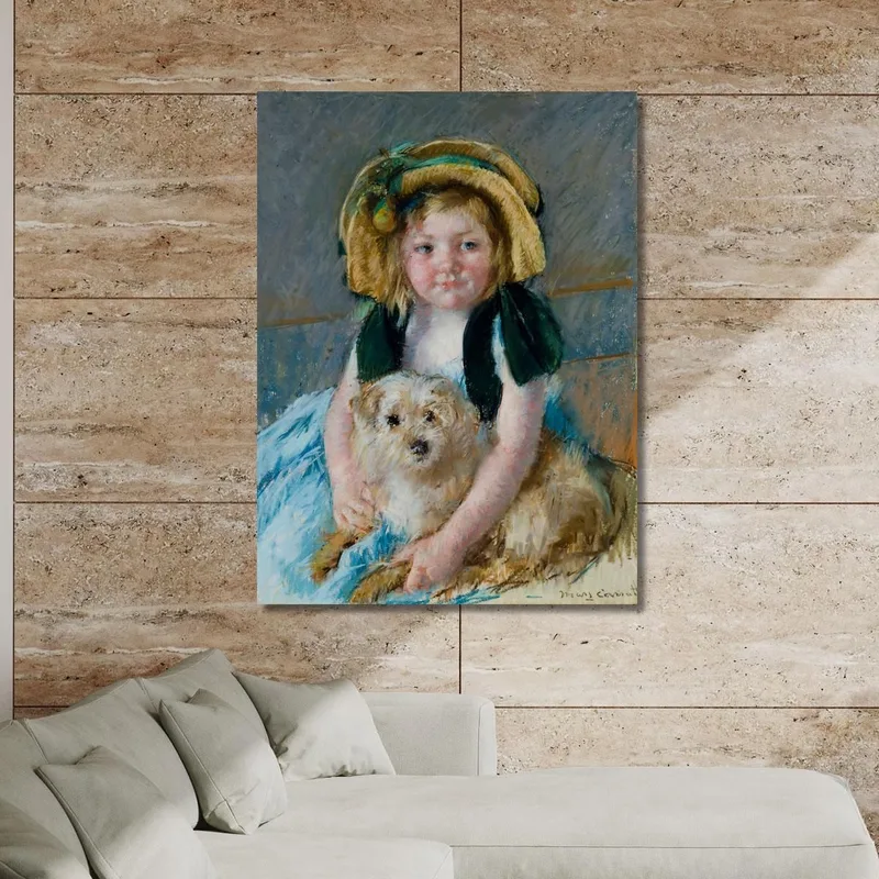 Sara Avec Son Chien Mary Cassatt