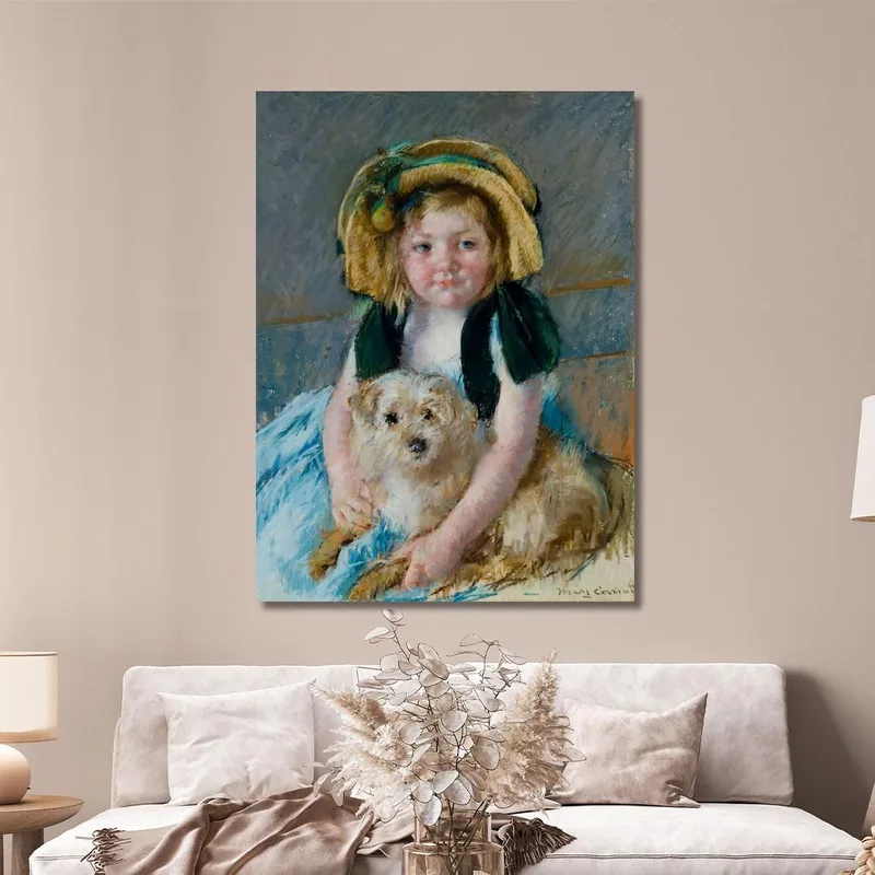 Sara Avec Son Chien Mary Cassatt