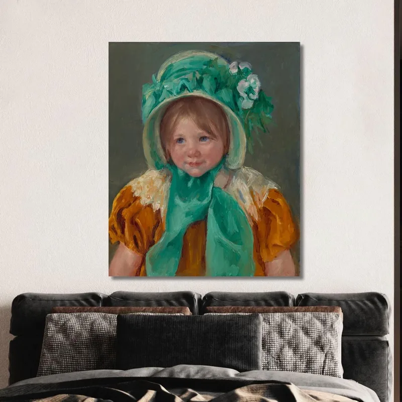 Sara Con Un Berretto Verde Mary Cassatt