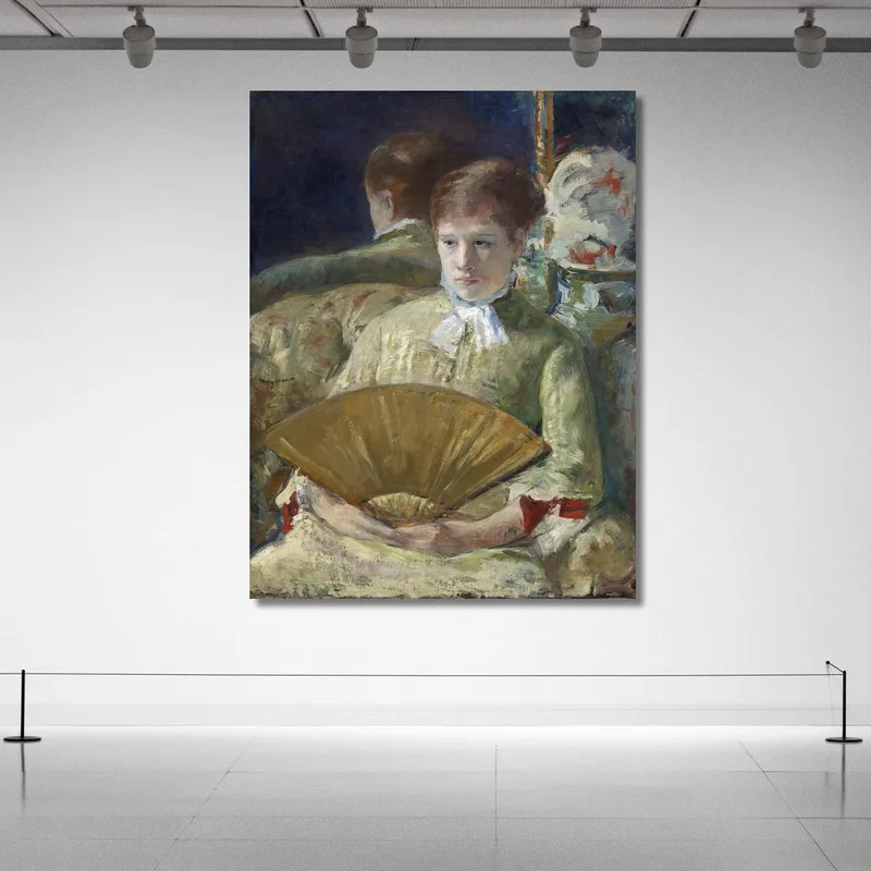 Donna Con Un Ventaglio Mary Cassatt