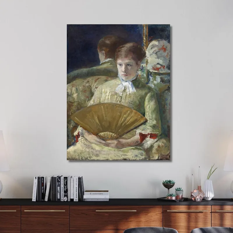 Donna Con Un Ventaglio Mary Cassatt