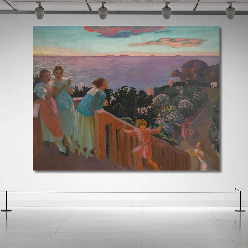 Crepuscolo Con Ortensie Maurice Denis