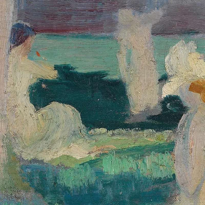 Nella Foresta Nuotando Al Mare Aux Canes Maurice Denis