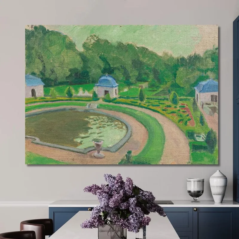 Rosanbo Castle The Basin And The Pavilions Sketch 2 Maurice Denis