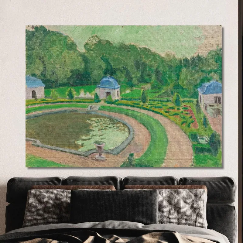 Rosanbo Castle The Basin And The Pavilions Sketch 2 Maurice Denis