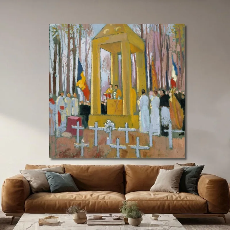 Messa Davanti Alla Tomba Di Ernest Psichari Maurice Denis