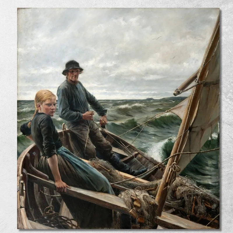 En El Mar Albert Edelfelt cuadro en lienzo
