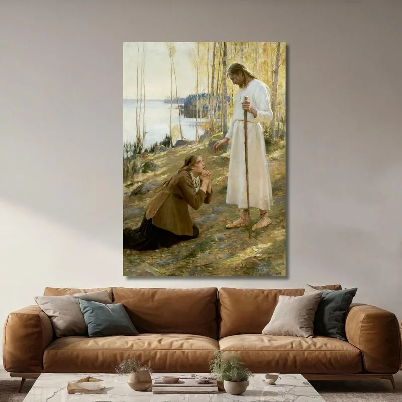 Cristo E Maria Maddalena Albert Edelfelt