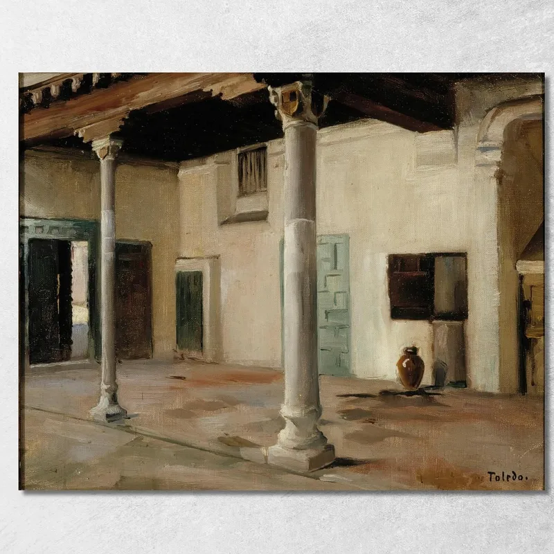 Patio En Toledo Albert Edelfelt cuadro en lienzo