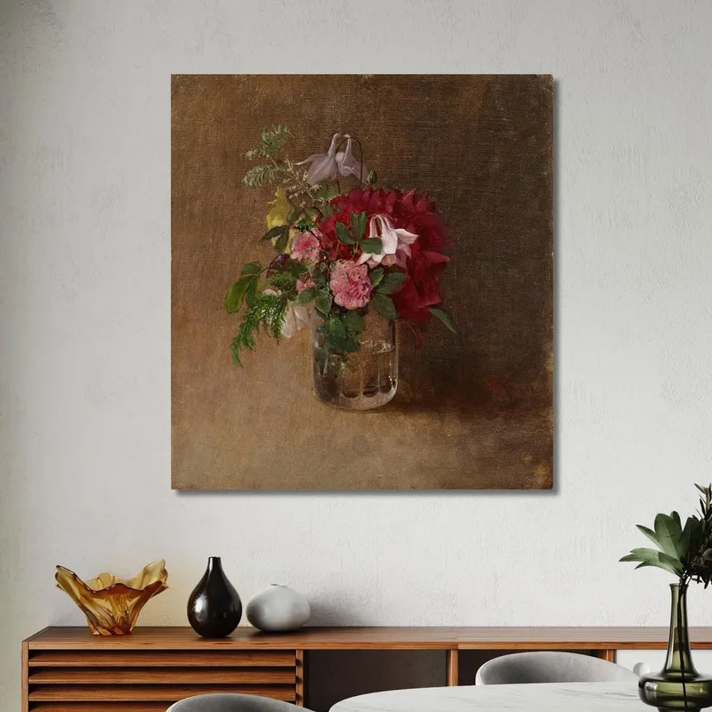 Fiori In Un Bicchiere Albert Edelfelt