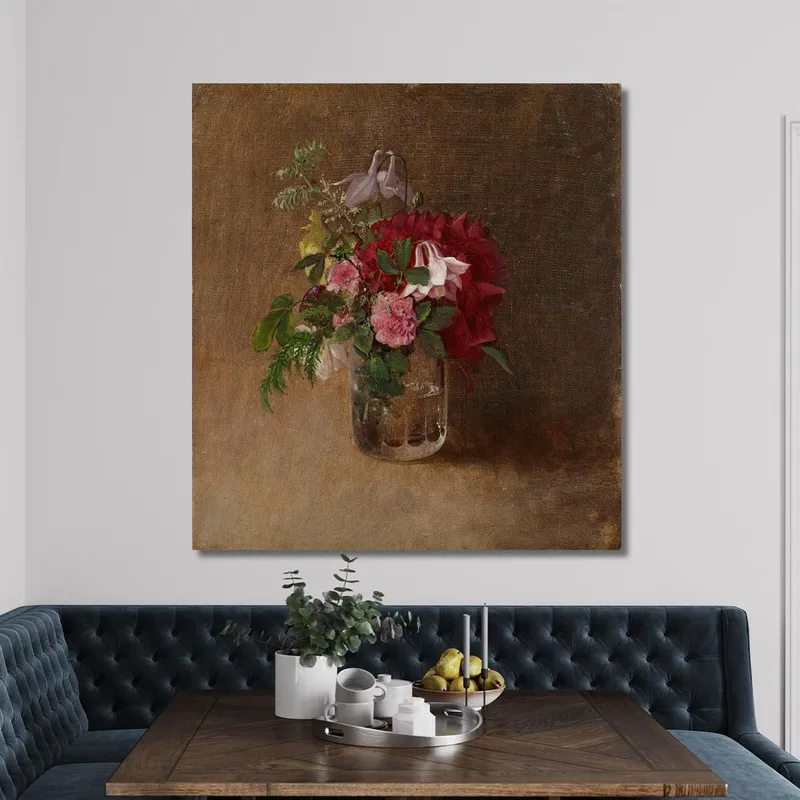 Fiori In Un Bicchiere Albert Edelfelt