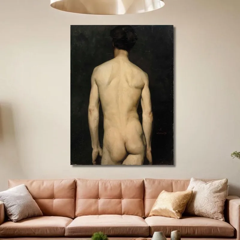 Male Model Academy Study Albert Edelfelt