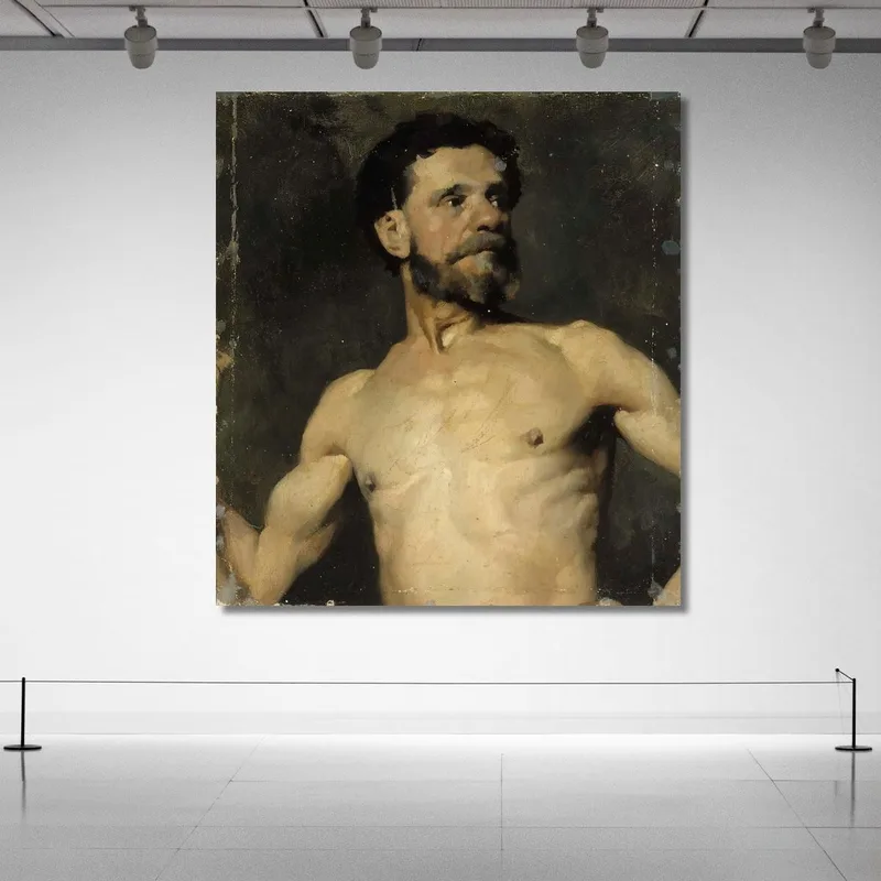 Estudio De Modelo Masculino 2 Albert Edelfelt