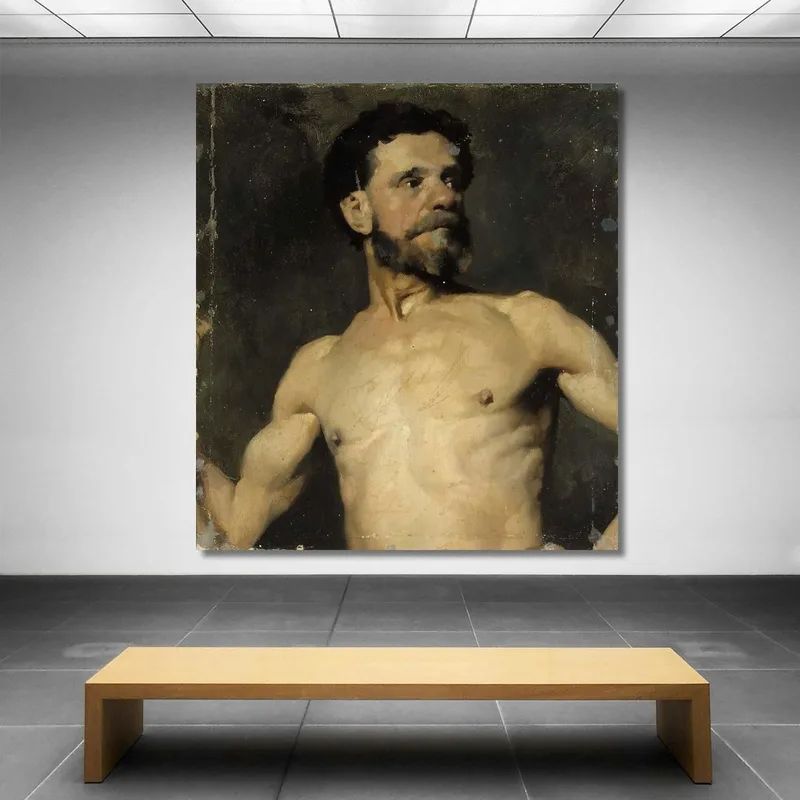 Estudio De Modelo Masculino 2 Albert Edelfelt