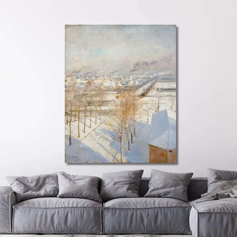 París En La Nieve Albert Edelfelt