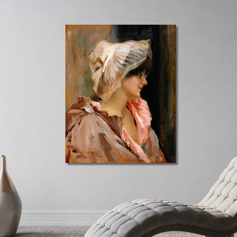 Dama Parisina En Bata Albert Edelfelt