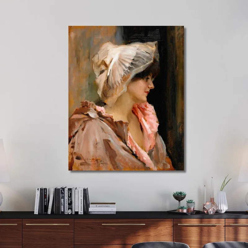 Dama Parisina En Bata Albert Edelfelt