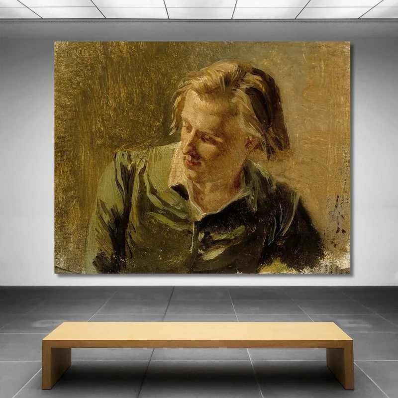 Ritratto Di Un Giovane Uomo Albert Edelfelt