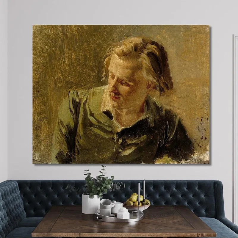Ritratto Di Un Giovane Uomo Albert Edelfelt