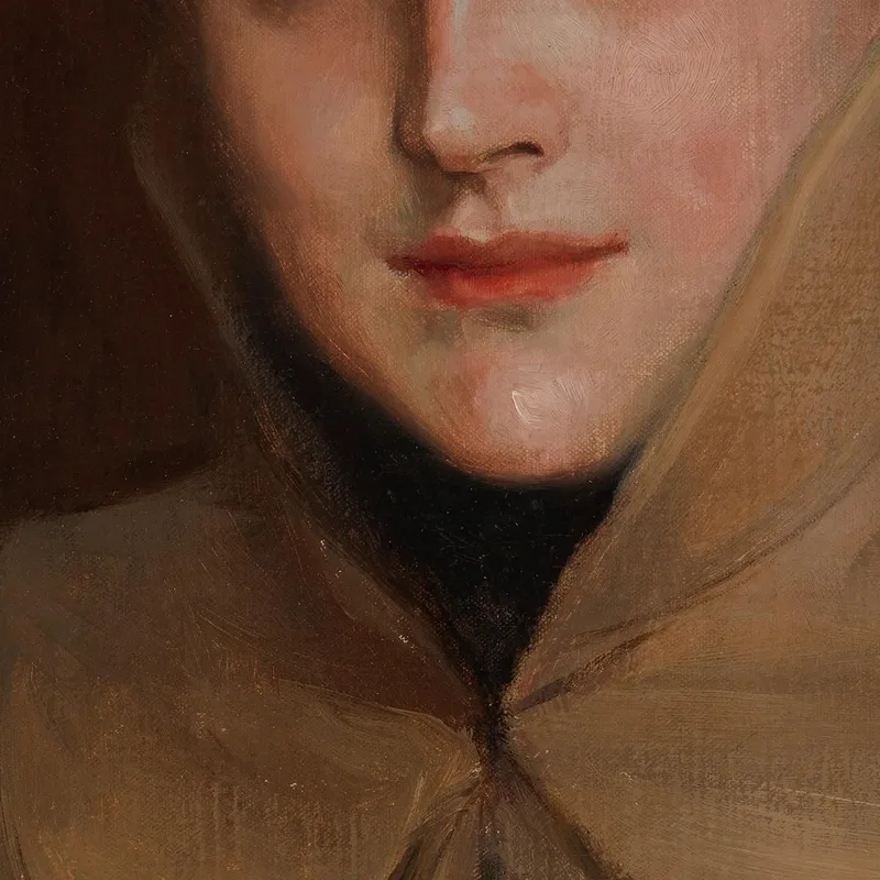 Porträt Einer Jungen Frau Albert Edelfelt