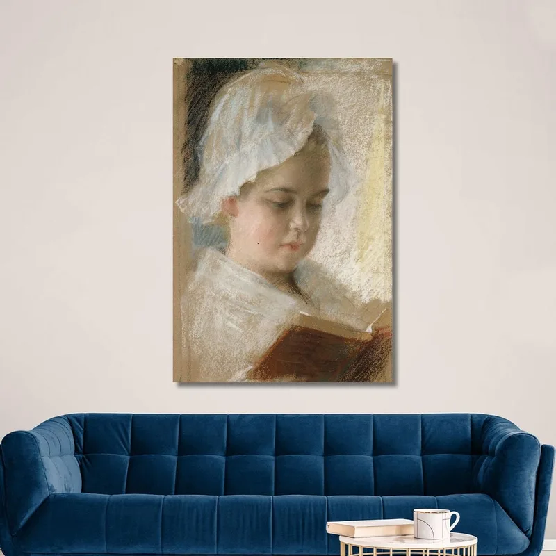 Retrato De Berta Edelfelt Estudio Albert Edelfelt