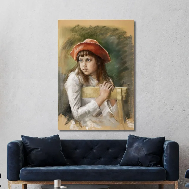 Ritratto Della Sorella Dell'Artista Berta Edelfelt 2 Albert Edelfelt