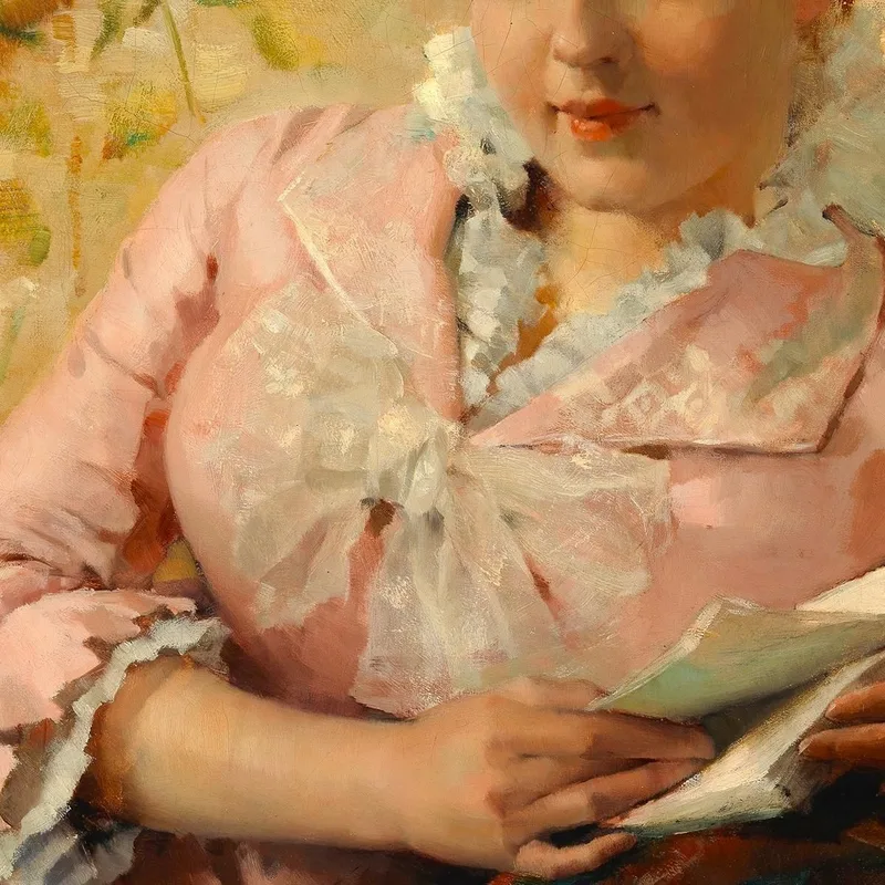 Leyendo Parisina Albert Edelfelt