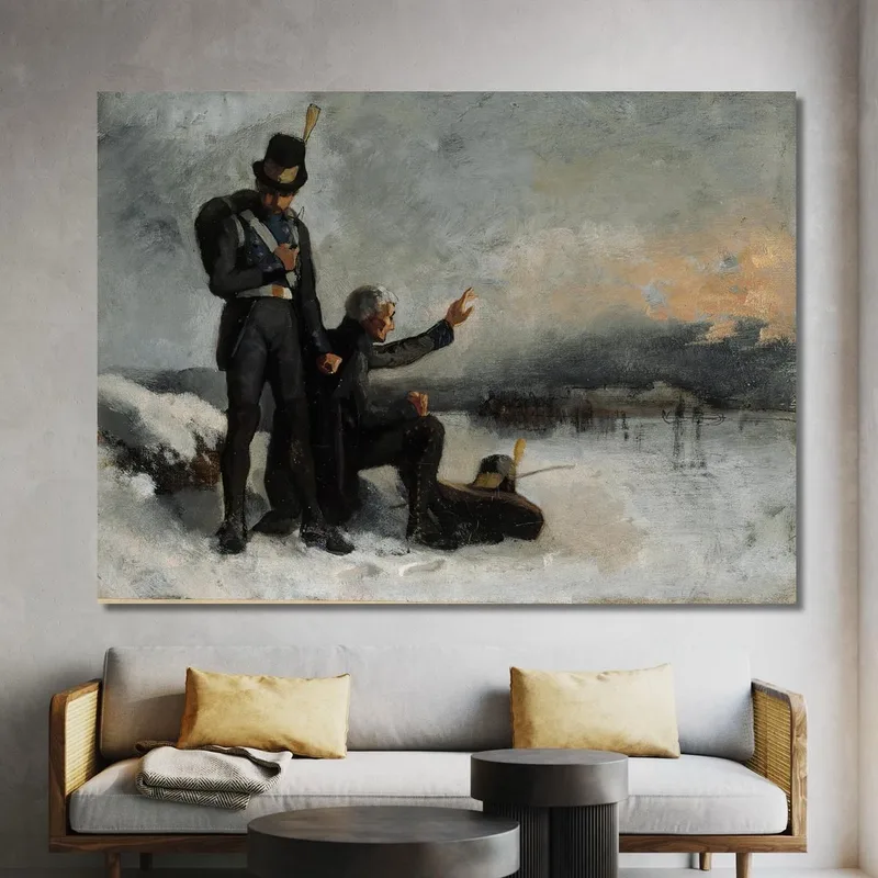 Scène De La Guerre De Finlande Albert Edelfelt