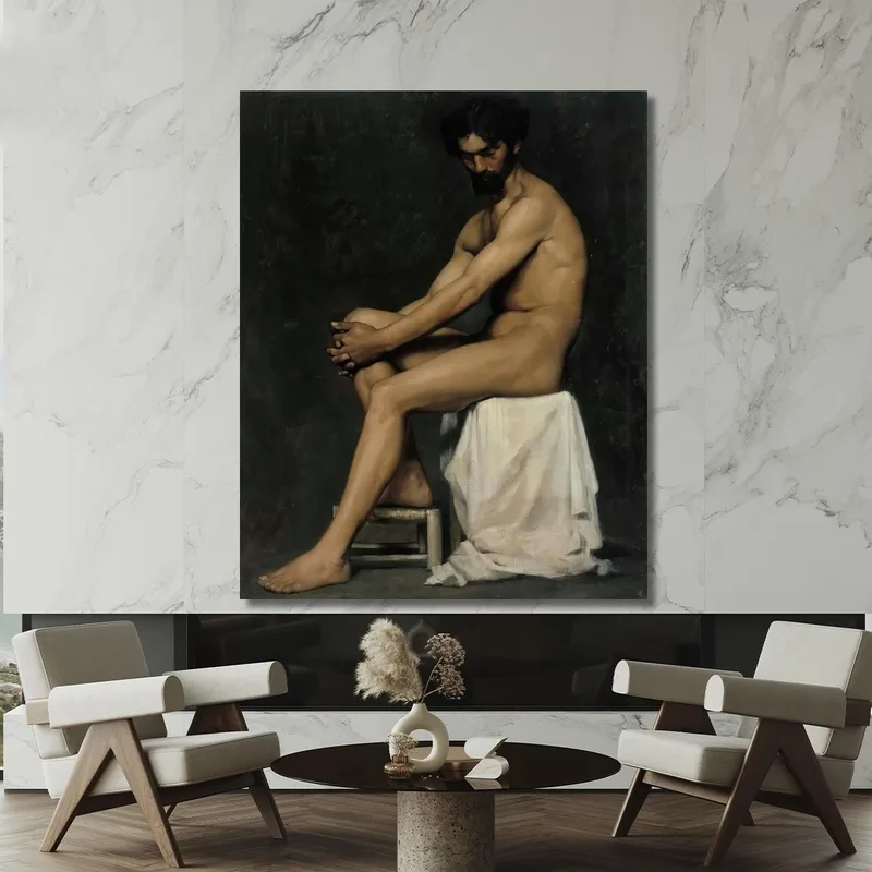 Sitzender Mann Albert Edelfelt