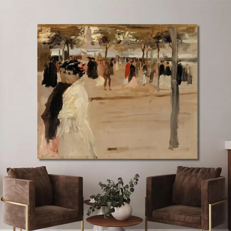 Study For The Shore Road In San Telmo Seville Albert Edelfelt