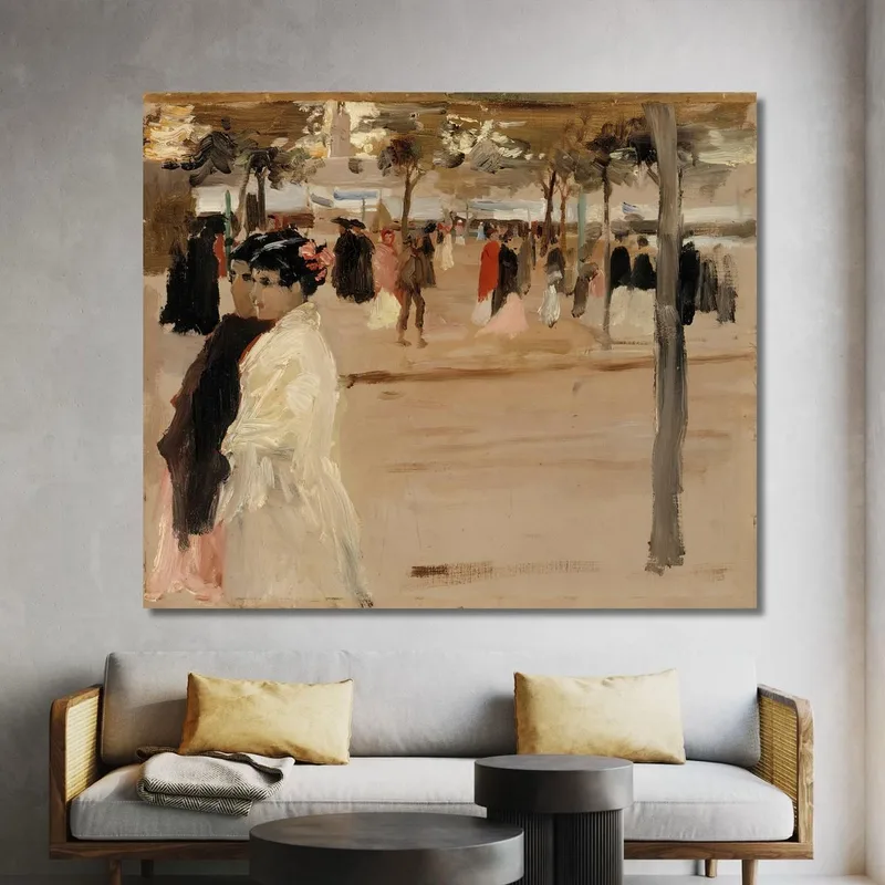 Study For The Shore Road In San Telmo Seville Albert Edelfelt