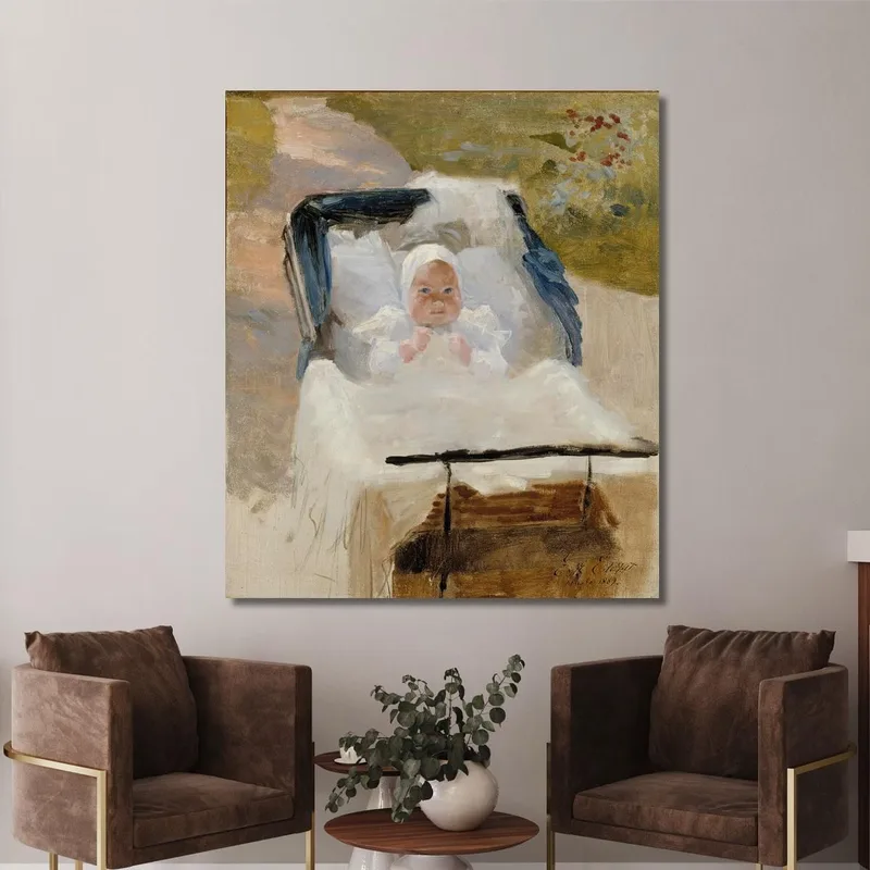 Il Figlio Dell'Artista Erik In Una Carrozzina Albert Edelfelt