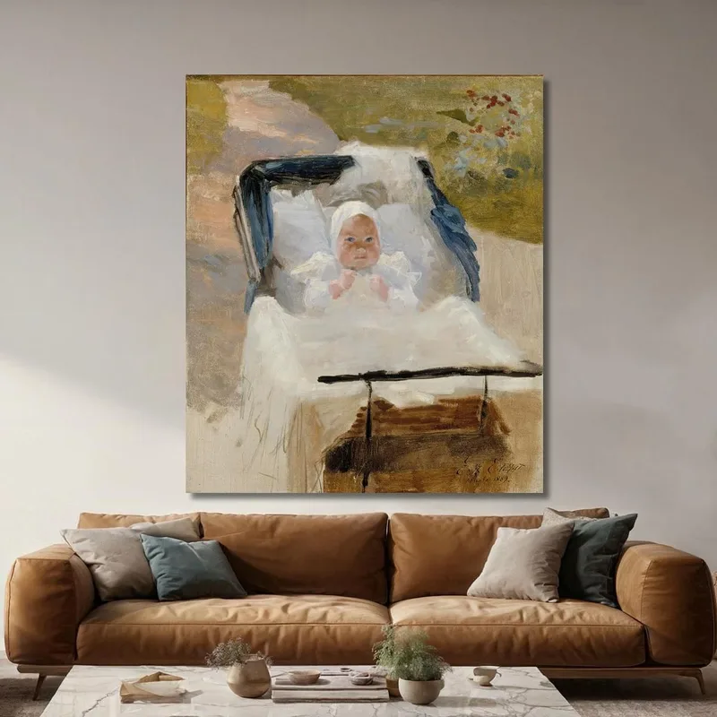 Il Figlio Dell'Artista Erik In Una Carrozzina Albert Edelfelt