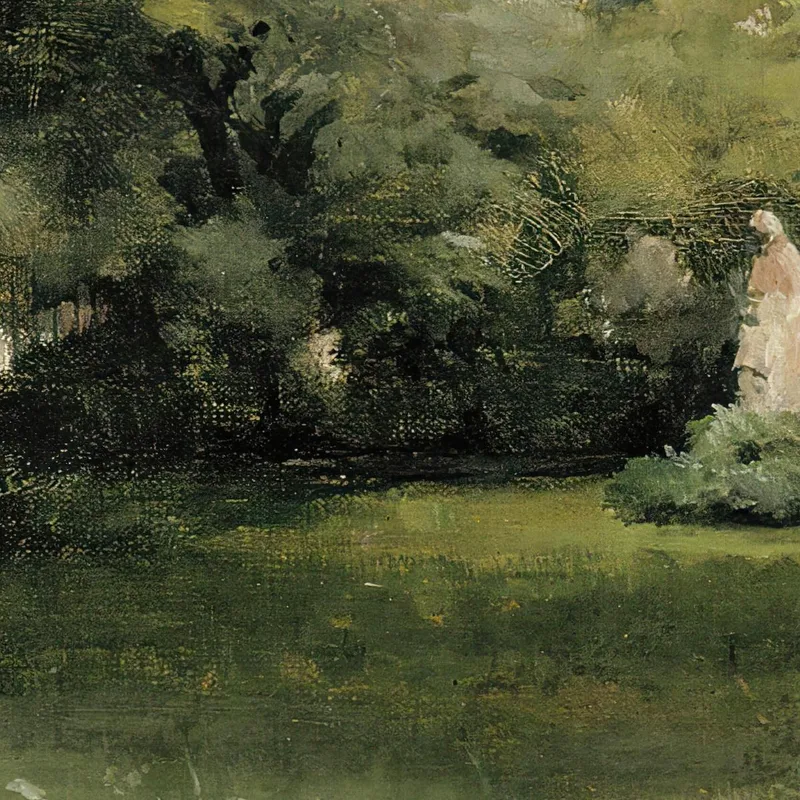 The Cluny Museum Garden In Paris Albert Edelfelt