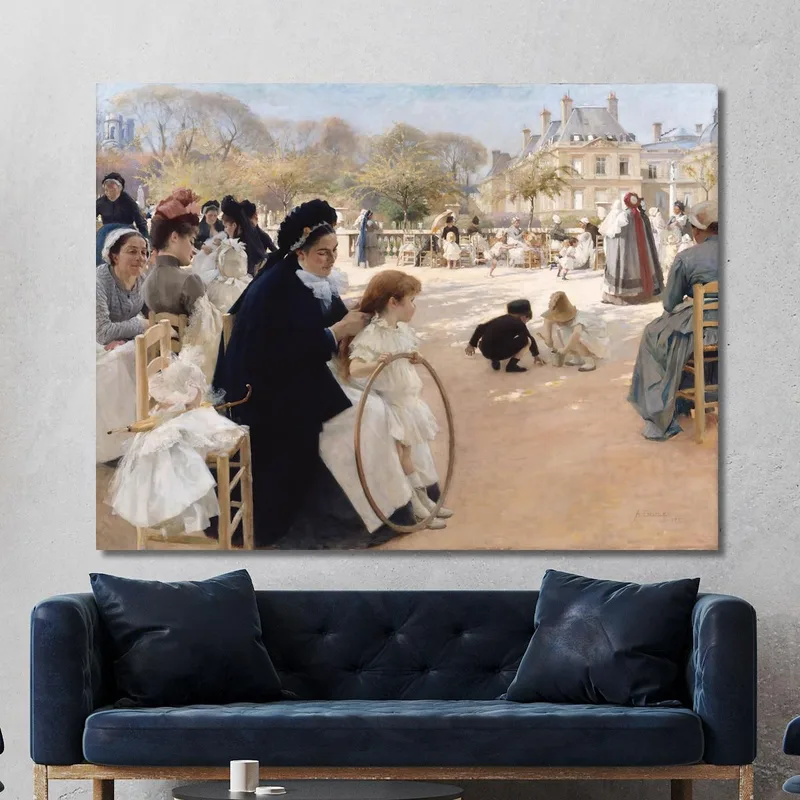 Le Jardin Du Luxembourg Paris 1887 Albert Edelfelt