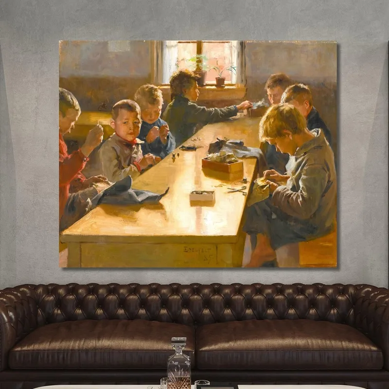 El Asilo De Niños De Helsinki Albert Edelfelt