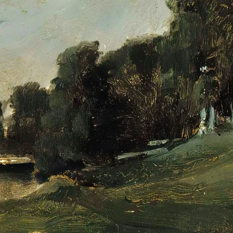 Villa En Haikko Bajo La Luz De La Luna Albert Edelfelt