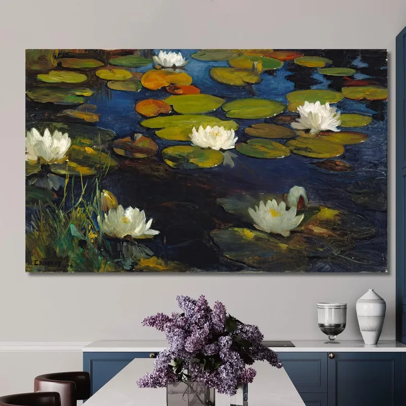 Studio Di Ninfee Per La Gioventù E Una Sirena Albert Edelfelt