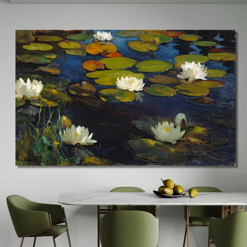 Studio Di Ninfee Per La Gioventù E Una Sirena Albert Edelfelt