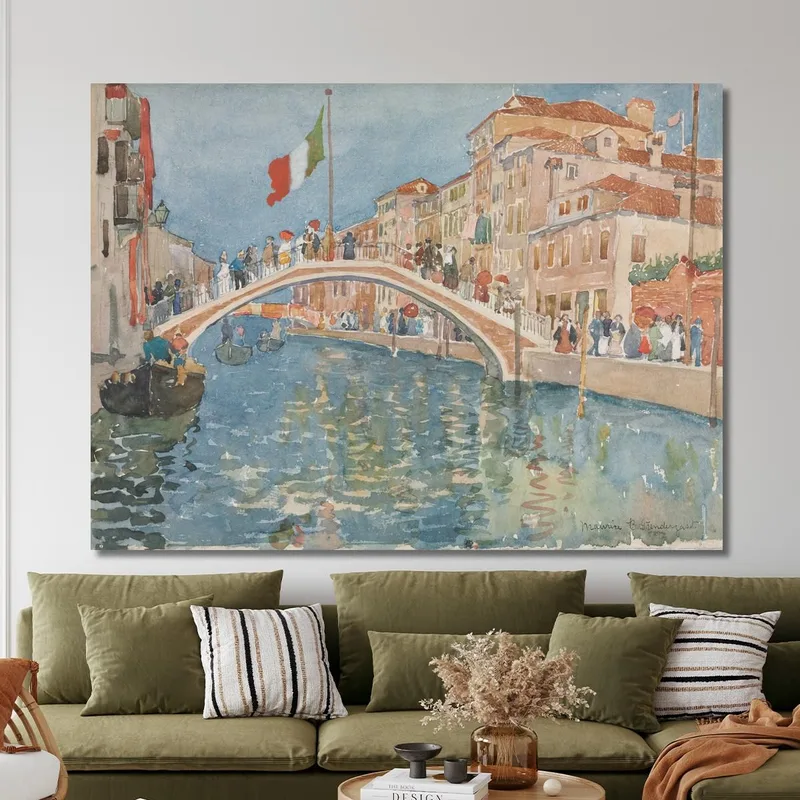 Un Ponte A Venezia Maurice Prendergast