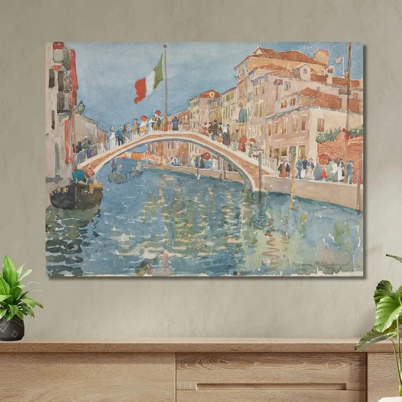 Un Ponte A Venezia Maurice Prendergast
