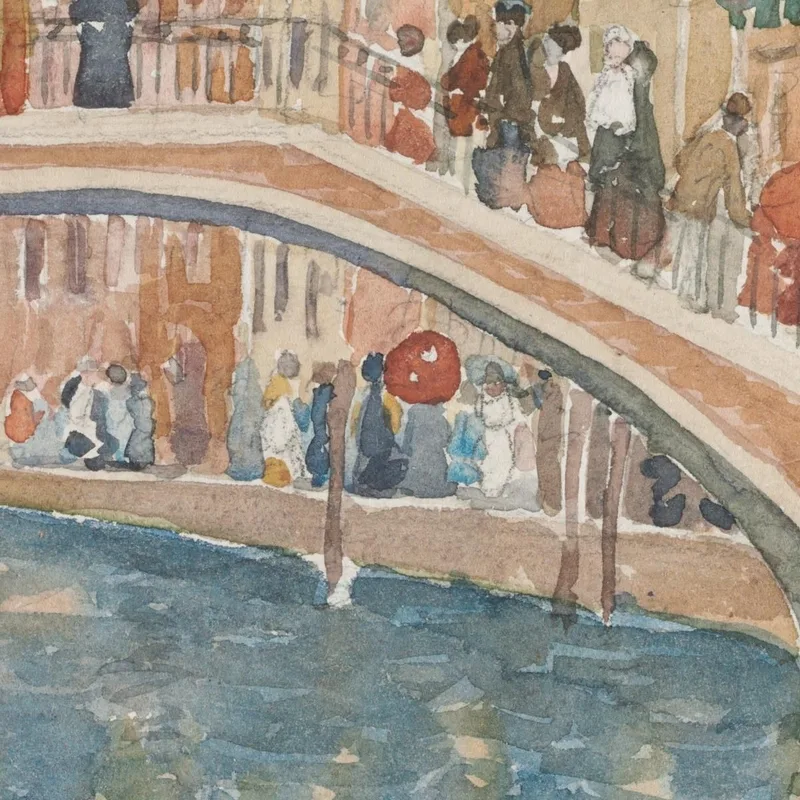 Un Ponte A Venezia Maurice Prendergast